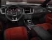 2015 Dodge Charger SRT Hellcat (shown in Ruby Red Alcantara suede/black leather)